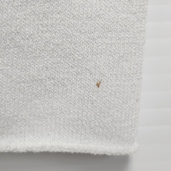 Riani Women's White Top W/Cut Out Sleeves & Knot Size 12 - Picture 13 of 13